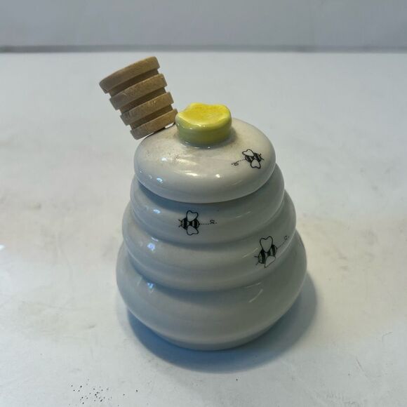 Bee Hive Honey Pot Server - Picture 2 of 7